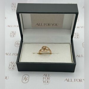 Gold Filled Infinity CZ Ring – Elegant Knot Design